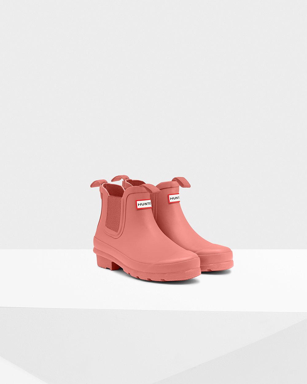 Chelsea Boots Barn - Hunter Original Stora - Rosa - 051376-BKI